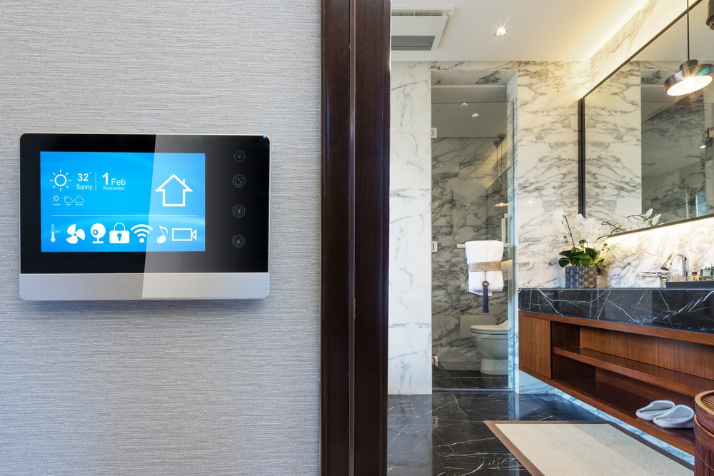 bath wall mount control unit