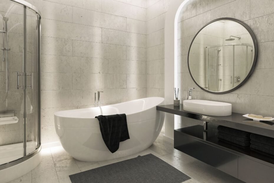 Remodeled residential bathroom representing bathroom remodeling industry growth